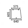 Cab Glass- Side Window- Clear