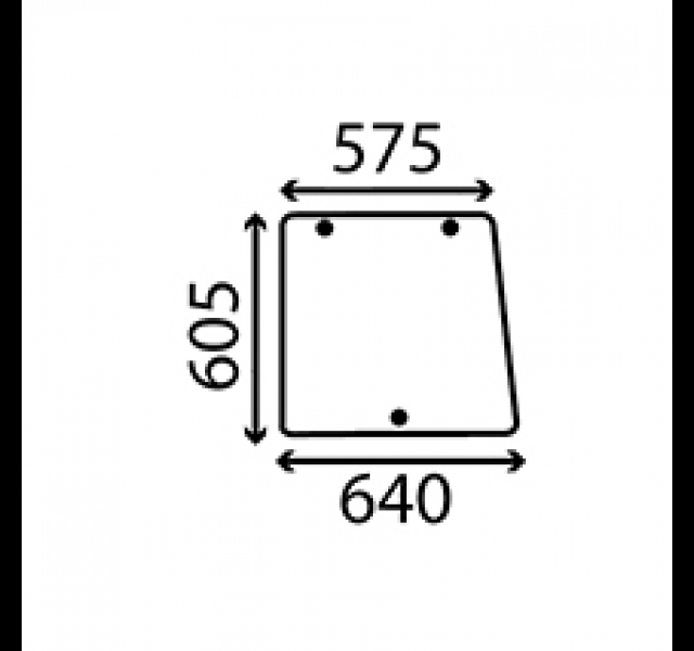Cab Glass- Side Window- Clear