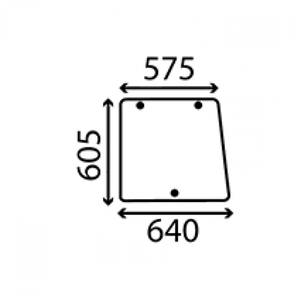 Cab Glass- Side Window- Clear