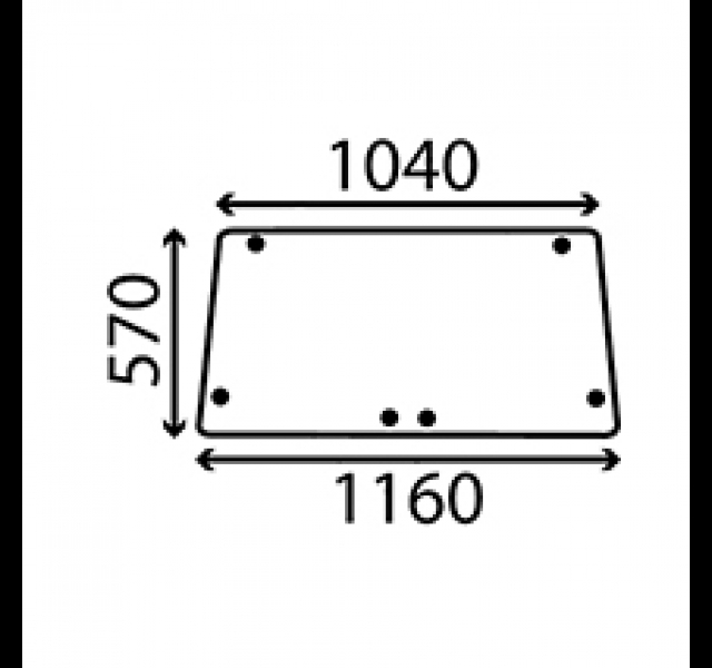 Cab Glass- Rear Window- Clear