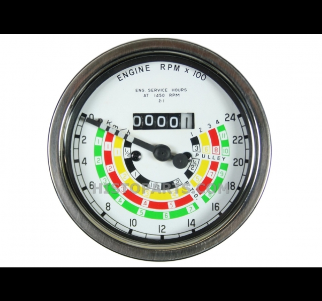 Toerentellerklok Fordson Dexta en Super Dexta in Km/u