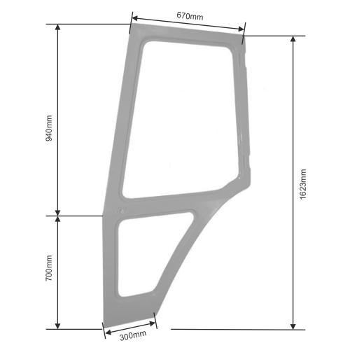 Door Frame, LH. Ford Q cab. Histoparts