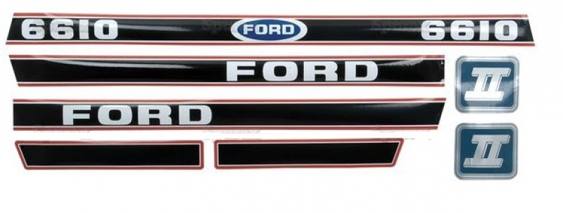 Ford 6610 Motorkap stikkerset (1)