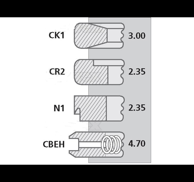Piston Ring Set, Ford with turbo engine Histoparts