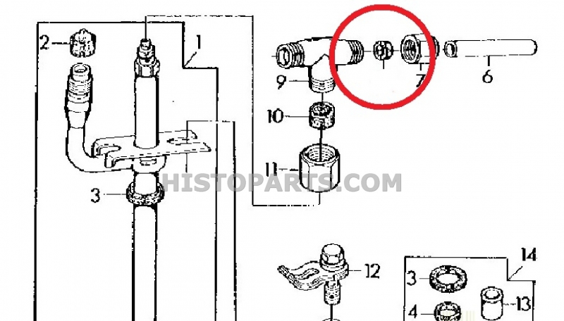 Injector Leak Off rubber grommet. John Deere Histoparts