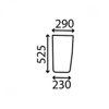 Cab Glass. Front LH Below. XL Cab.