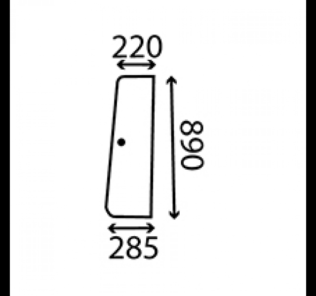 Cab Glass- Opening Top Front Door