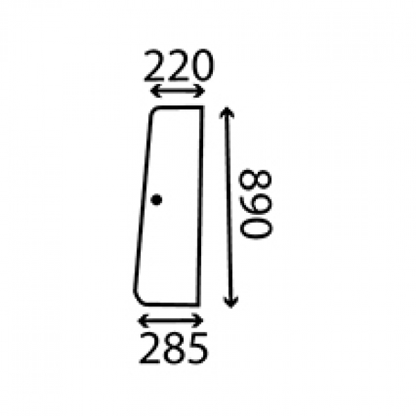 Cab Glass- Opening Top Front Door
