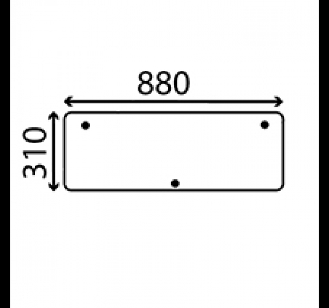 Cab Glass-Opening Lower Rear