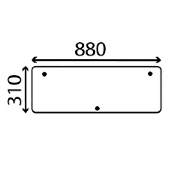 Cab Glass-Opening Lower Rear