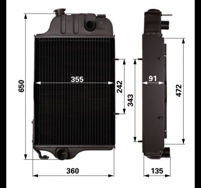 Radiateur John Deere. Histoparts