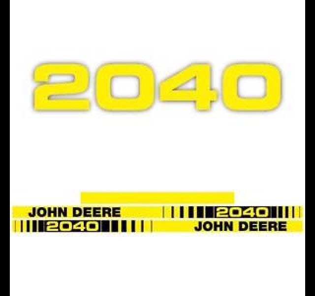 John Deere 2040 Bonnet Decal set