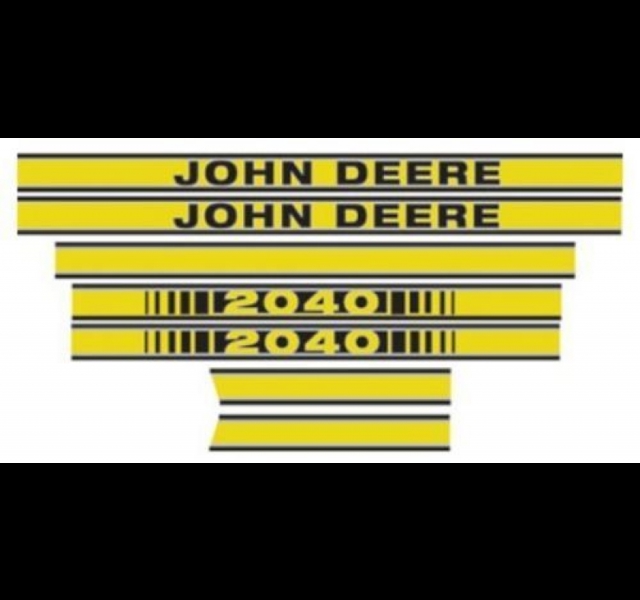 John Deere 2040 Bonnet Decal set Histoparts