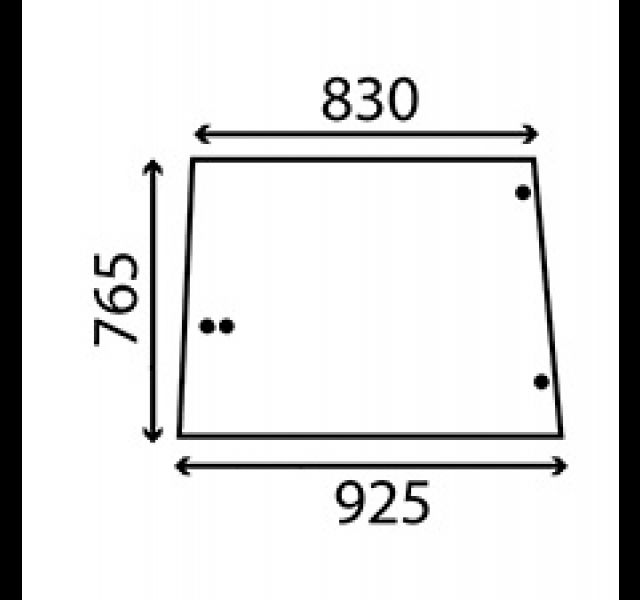 Cab Glass- Side Window - Clear.