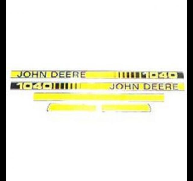 John Deere 1040 Bonnet Decal set