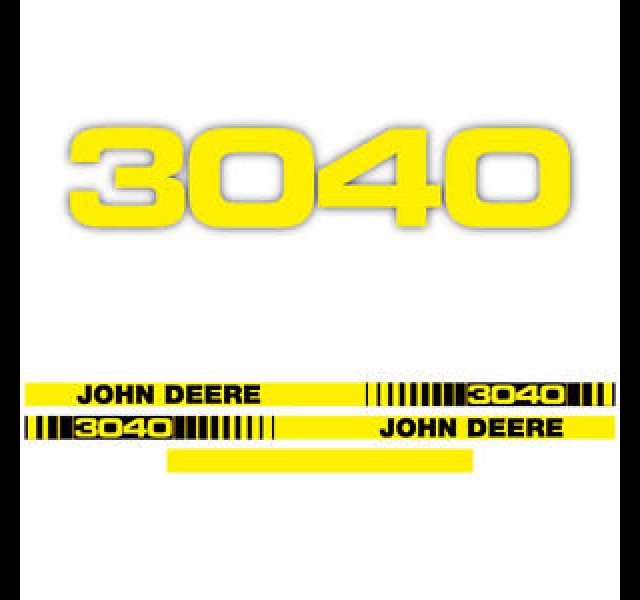 John Deere 3040 Motorkap Stikkerset