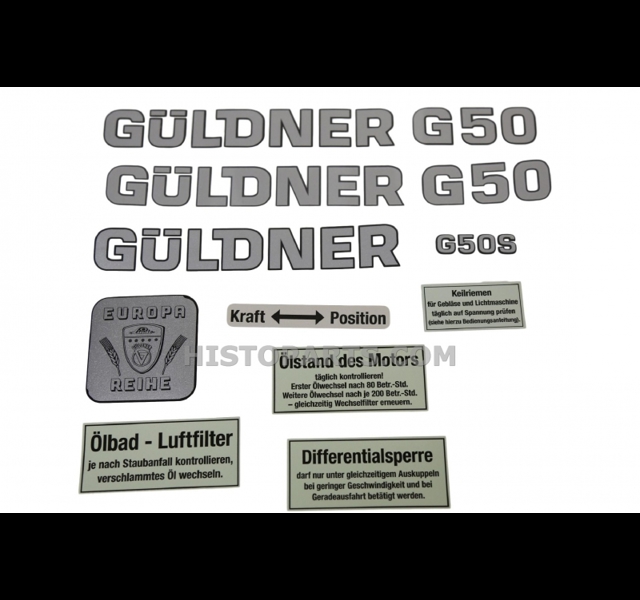 Decal Set Guldner G50