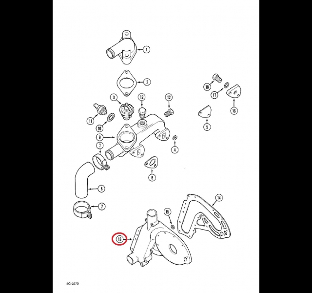 Waterpump Housing, International Histoparts