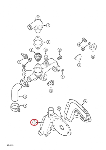 Waterpump Housing, International Histoparts