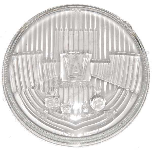 Headlight Glass. Ø 122.7 mm