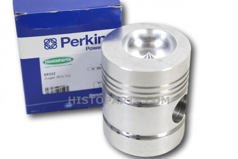 Zuiger met Punt in Kom. 5 veren.  Perkins
