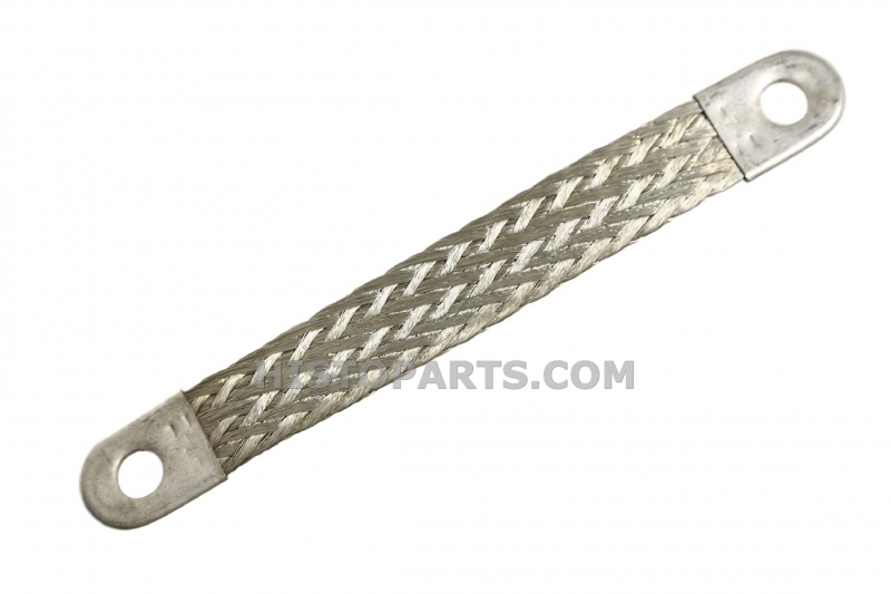 Flat Braided Ground Strap, 165 mm