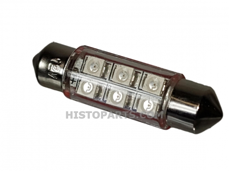 LED Buislamp, 36 mm, WIT