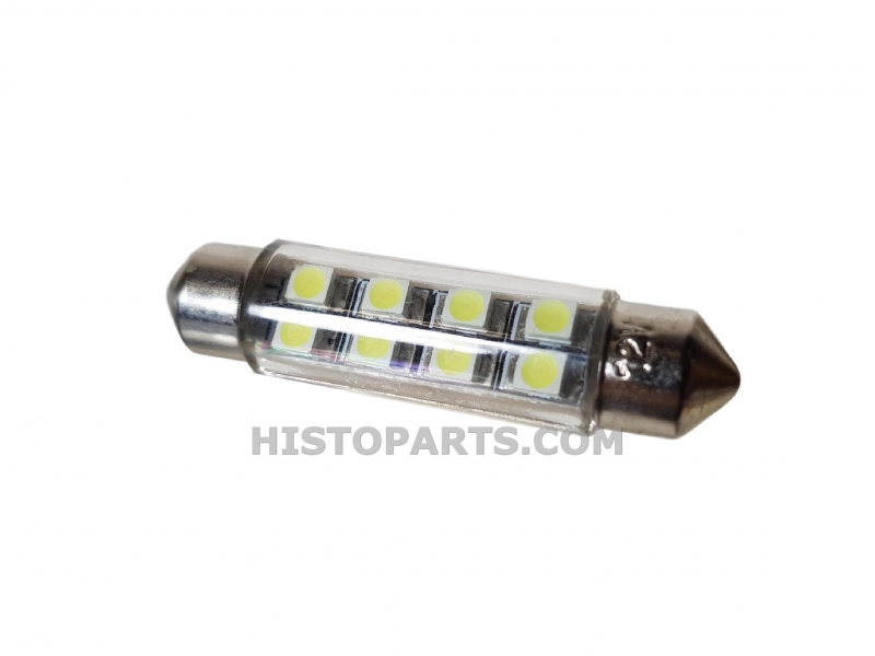 LED Buislamp, 41 mm, Wit