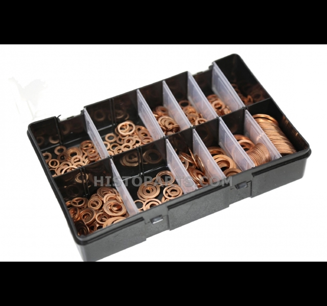 Imperial Copper Washer Assortment Box (800 Pcs)
