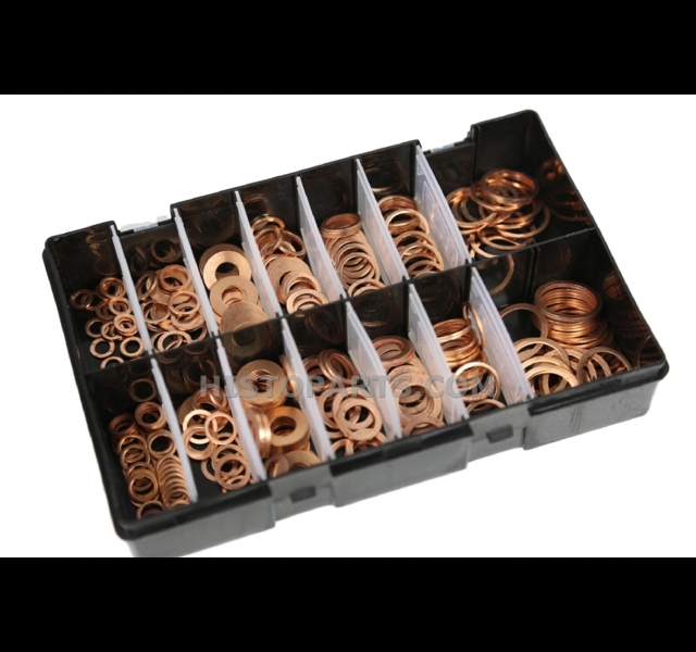 Diesel Injection (Copper) Washer Assortment Box (280 pcs)