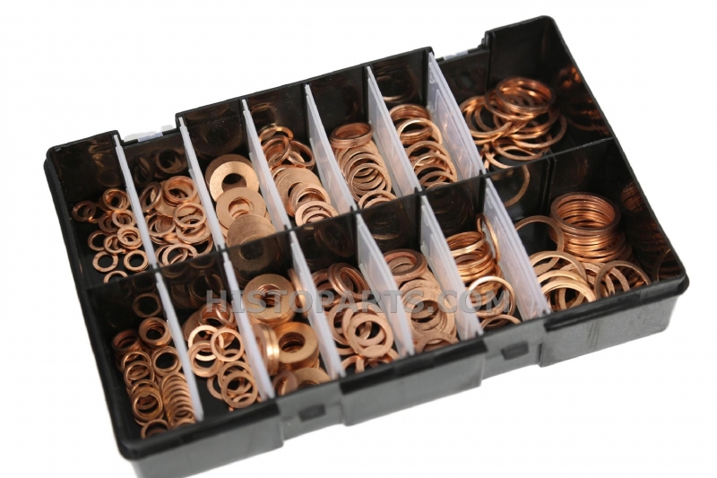 Diesel Injection (Copper) Washer Assortment Box (280 pcs)