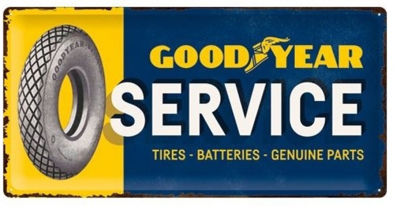 Goodyear Steel made all sign
