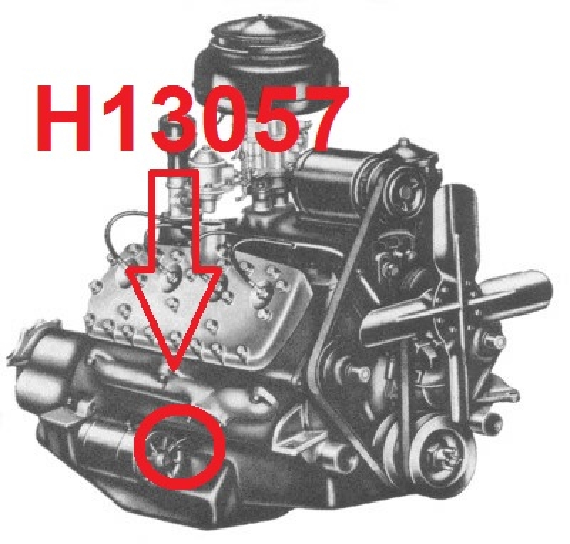 Starter Attaching Bracket - To Oil Pan Ford Histoparts