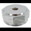 Hex shaped radiator cap, Chrome