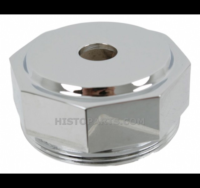 Hex shaped radiator cap, Chrome