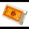 Indicator light, mounts between bumper