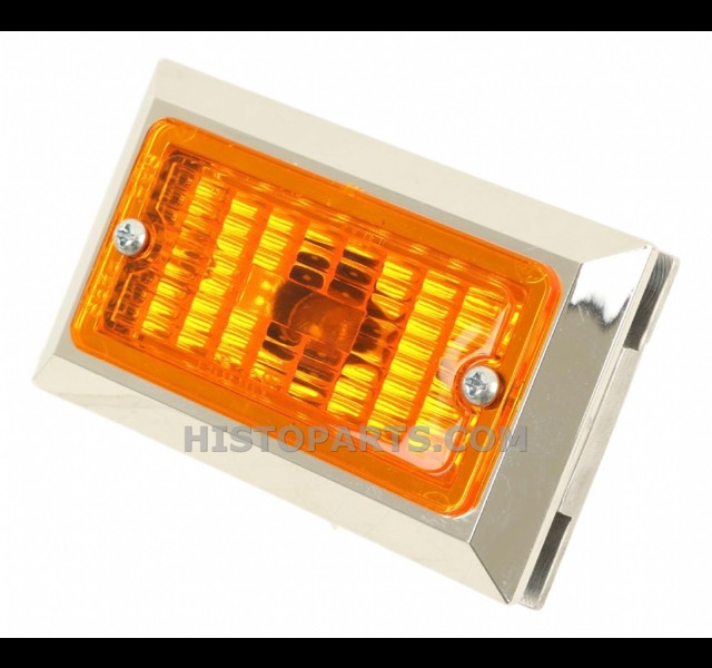 Indicator light, mounts between bumper