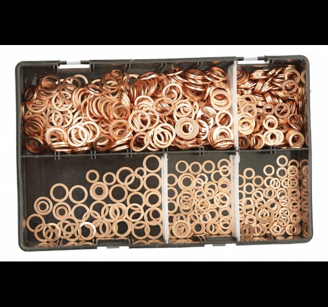 Metric Copper Washer Assortment Box