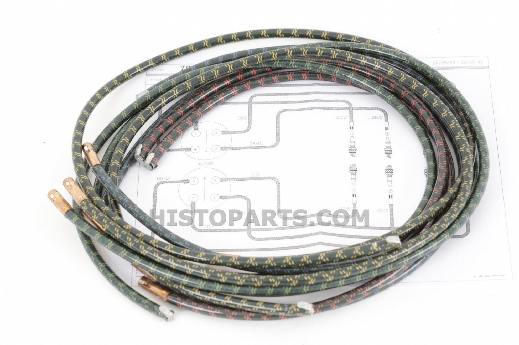 Spark Plug Wire Set. Ford v8 1937-41