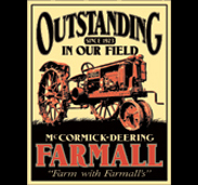 Mc. Cormick Farmall Metal wall sign