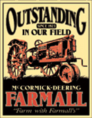 Mc. Cormick Farmall Metal wall sign