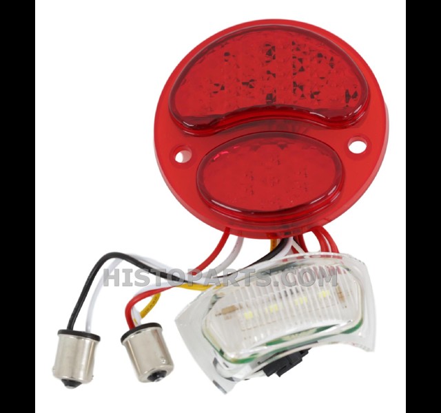 Achterlicht inzet met Kenteken verlichting in LED 