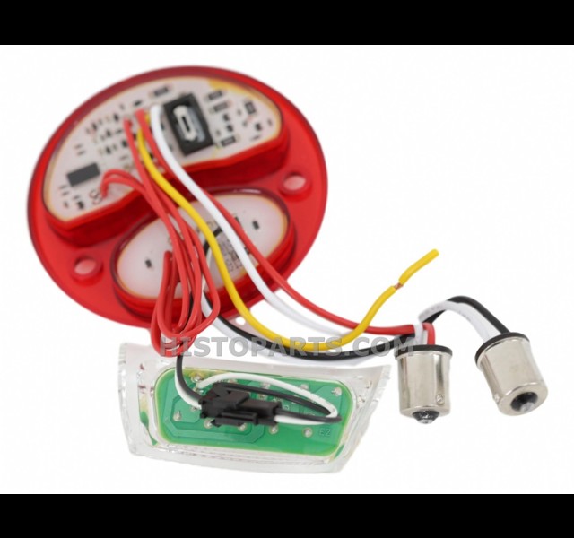 Achterlicht inzet met Kenteken verlichting in LED  Histoparts