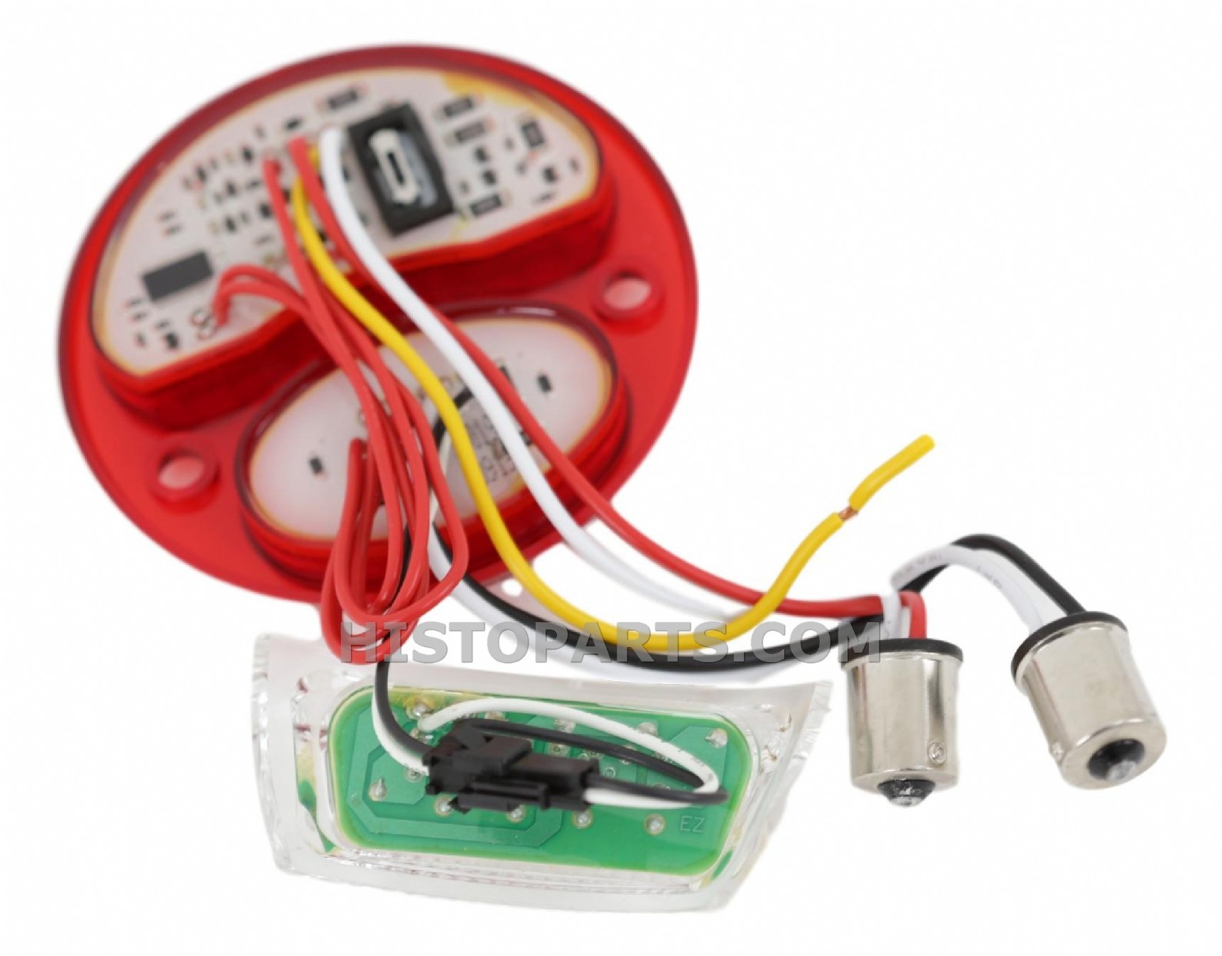 Achterlicht inzet met Kenteken verlichting in LED  Histoparts