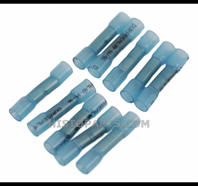 Kabelverbinders met Krimpkous, Blauw