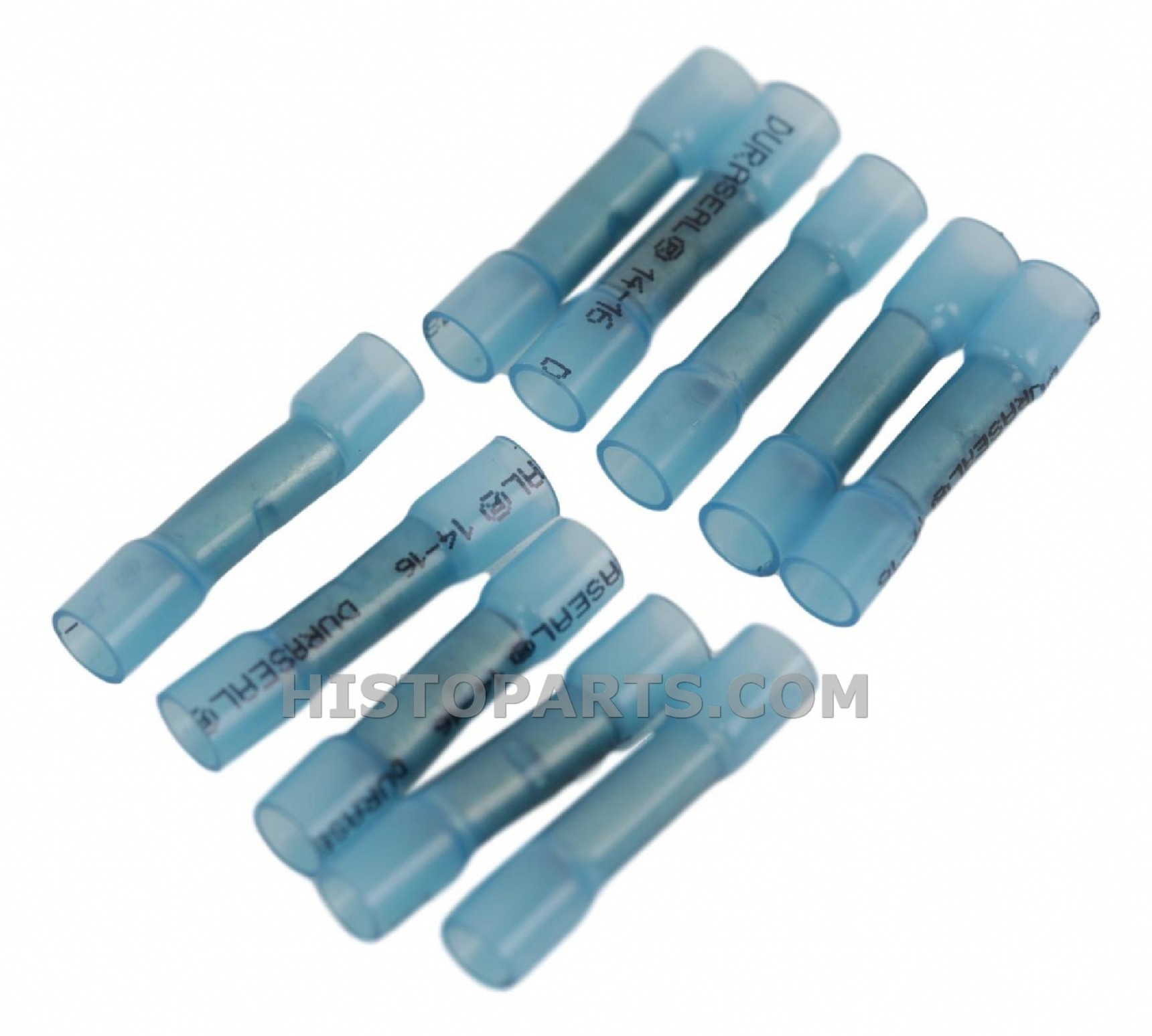 Kabelverbinders met Krimpkous, Blauw