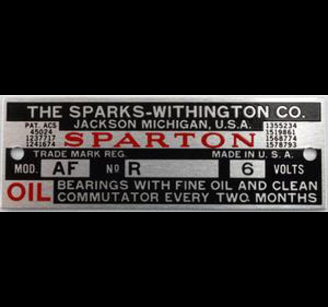 Sparton Horn Plate