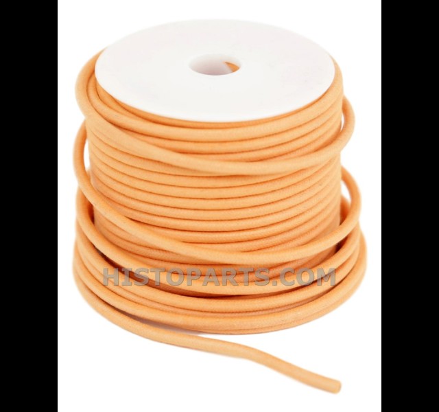Cotton Braided Primary Wire, 3,3 mm2. Amber
