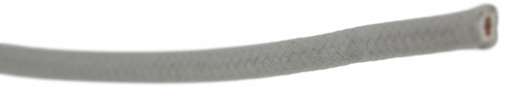 Katoen omweven stroomkabel 3.3 mm2. Kleur: Grijs Histoparts