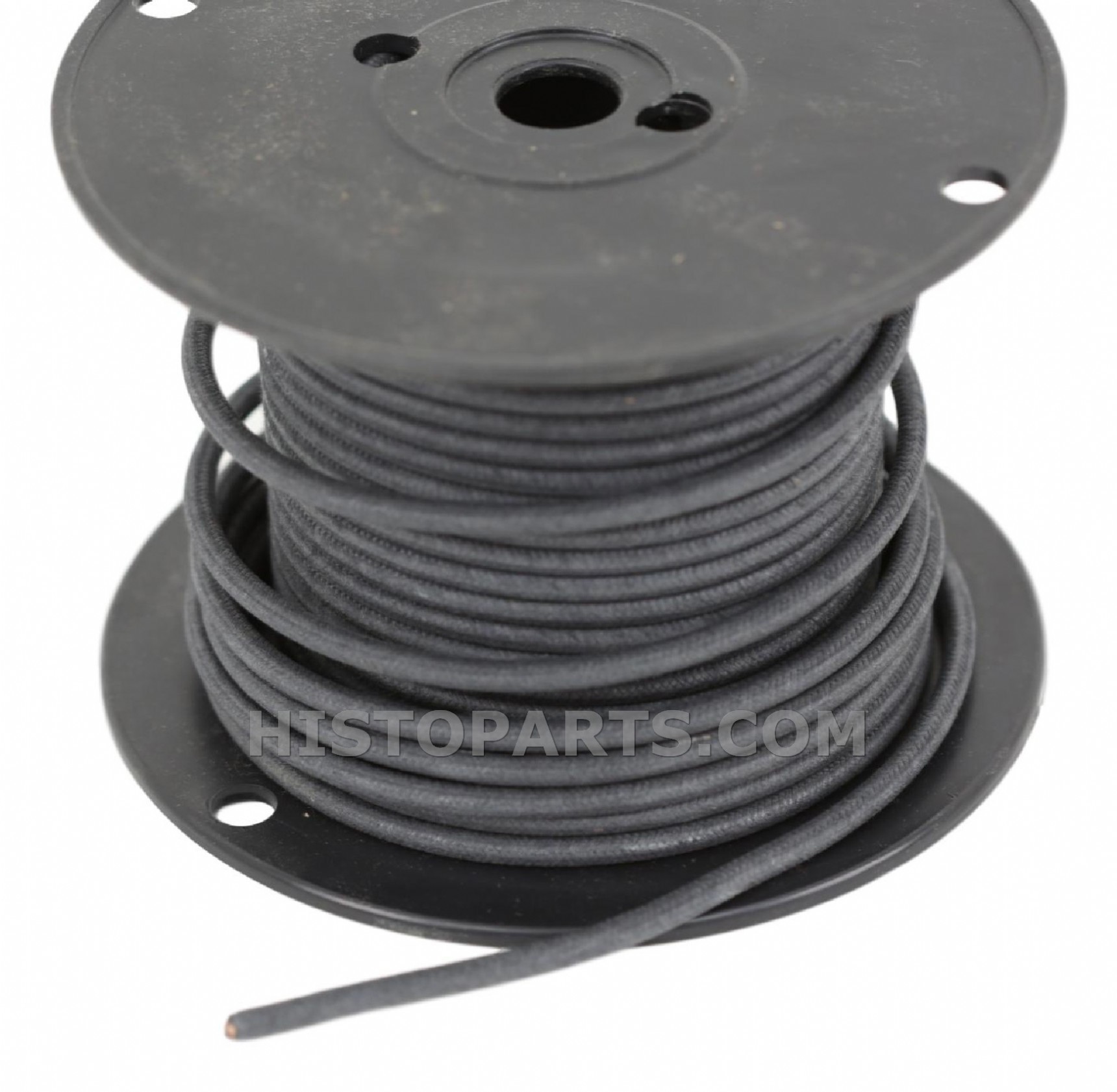 Cotton Braided Primary Wire, 5 qmm. Black